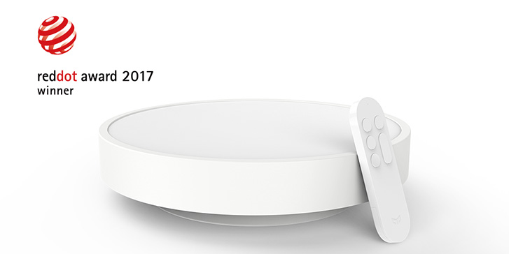 Yeelight Ceiling Light Wins 2017 Dot Design Award