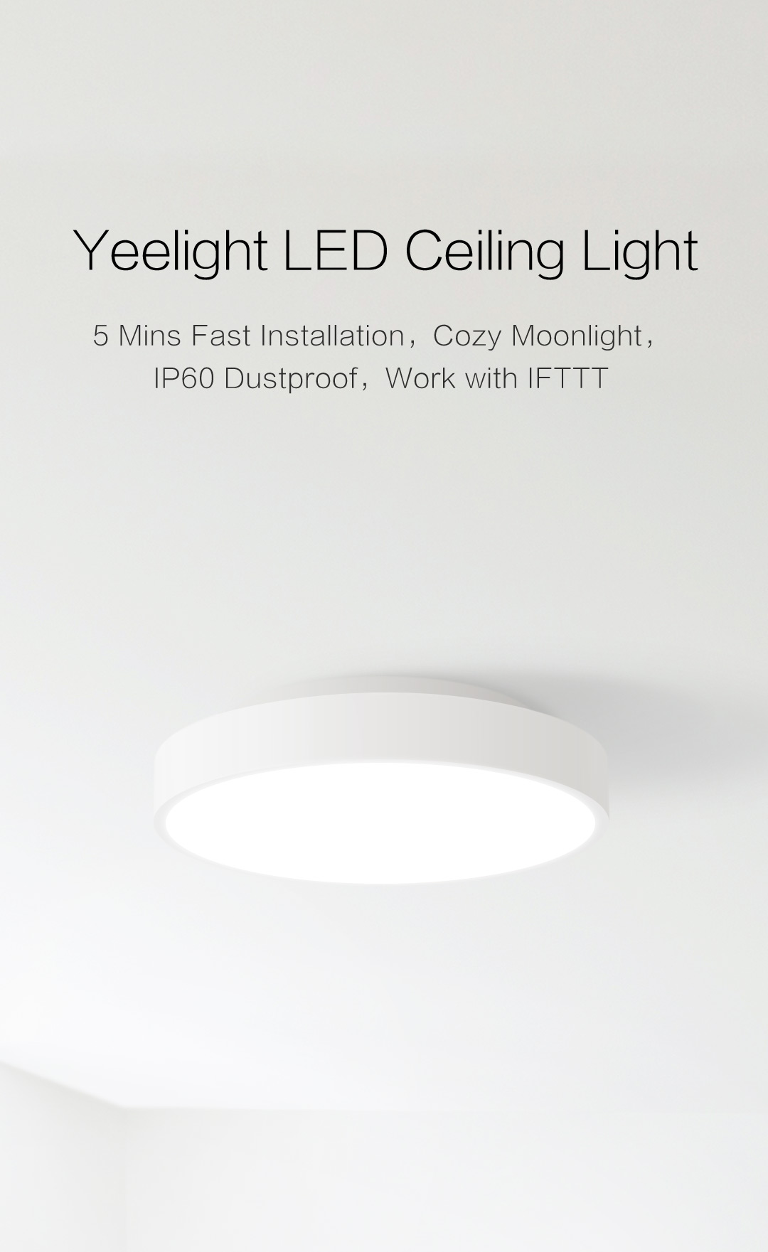 moon led smart ceiling light 450