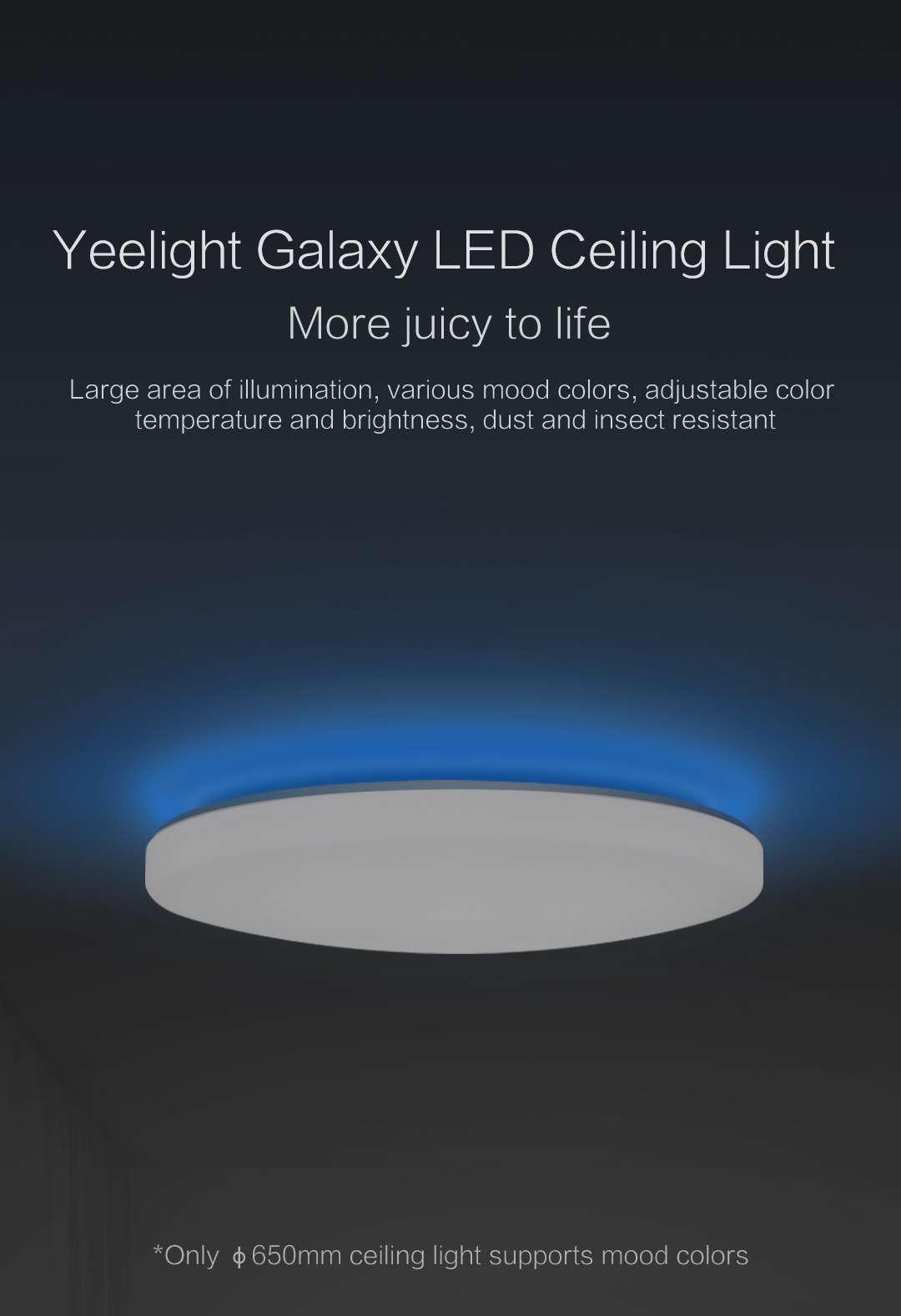 moon led smart ceiling light 450