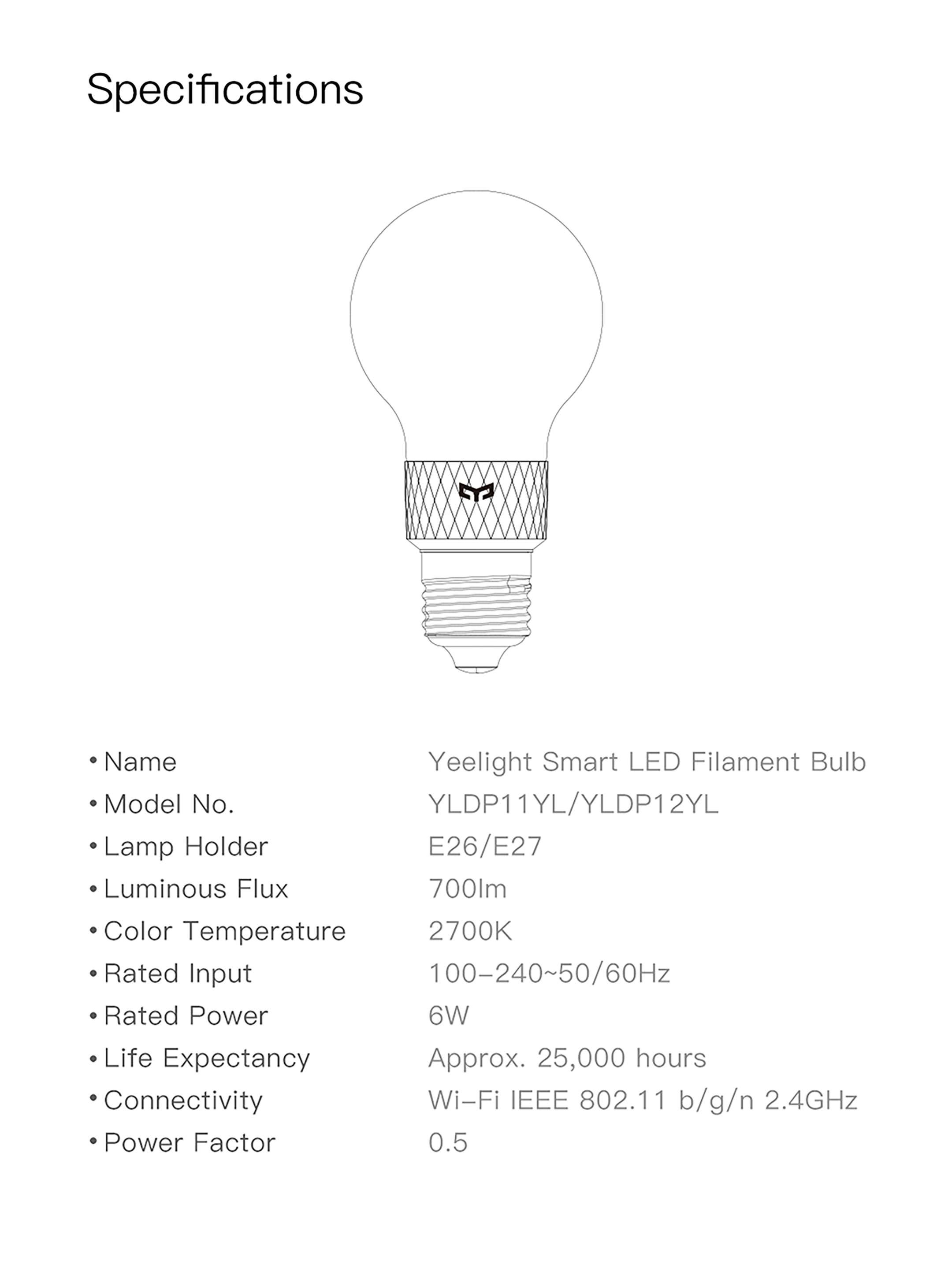 Xiaomi Yeelight Smart LED Filament Bulb ST64 YLDP23YL - TechPunt